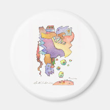 French Carneval in south of France Magnet