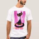 french cat, MISS KITTY'SPUSSY LOUNGE t-shirts