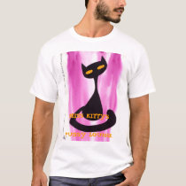 french cat, MISS KITTY'SPUSSY LOUNGE t-shirts