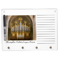 French cathedral pipe organ dry erase board