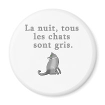 French Cats Saying Products magnets