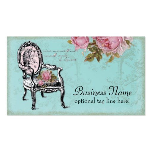 French Chair Business Card (front side)