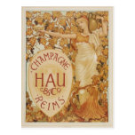 French Champagne ad Postcards