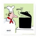 French Chef Gourmet Cartoon Kitchen Poster posters