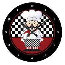 French Chef Round Clock