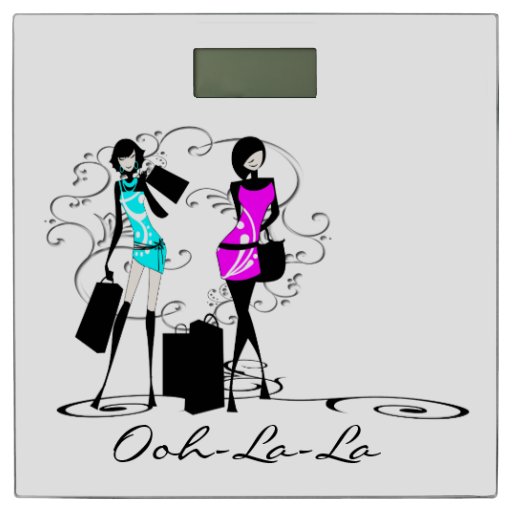 French Chic Girly Ooh La La Bathroom Scale Zazzle