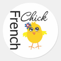 French Chick Stickers