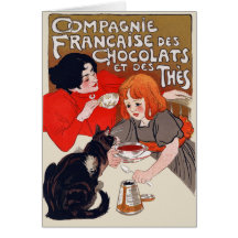 French Chocolate Party Card
