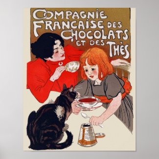 French Chocolate Party Posters