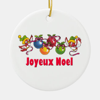 French Christmas Birds Christmas Tree Ornaments