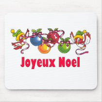 French Christmas Birds mousepads