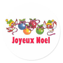 French Christmas Birds stickers