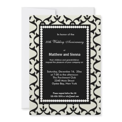 French Country Anniversary Custom Announcement from Zazzle.com