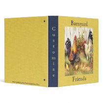 French Country Barnyard Friends Avery Binder