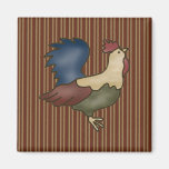 French Country Rooster Wine Fridge Magnet