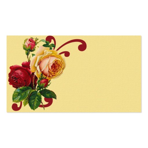 French Country Roses Business Card (front side)