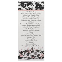 French Country Wedding Program Rack Card Template