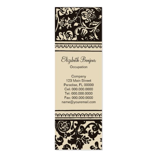 French Creme Slim ~ Business Card