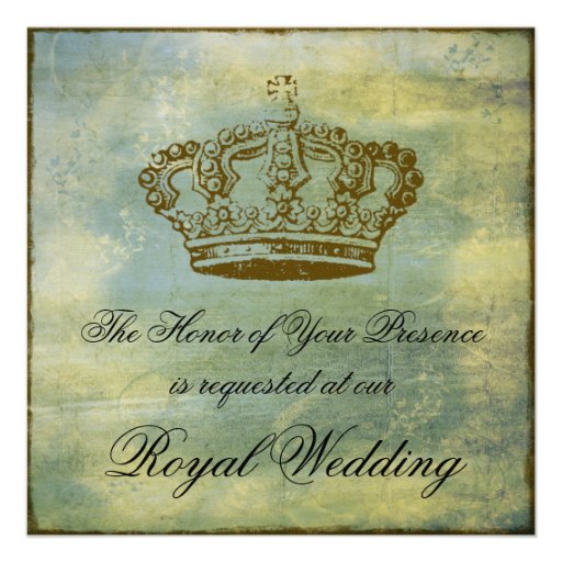 French Crown Elegant Invitations Announcements