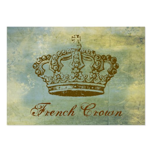 French Crown Parchment Business Cards (back side)