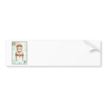 French Cupcake Victorian Style Bumper Sticker