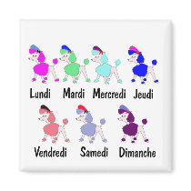 French Days of the Week magnets by nitsupak French Days of the Week magnets