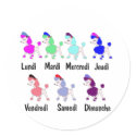 French Days of the Week stickers