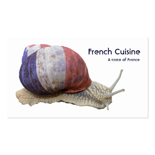 French Deli business card (front side)