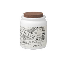 French Department Store Sign Candy Jars