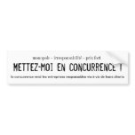 french economic competition bumper stickers