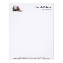 French edible snail letterhead