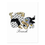 French Family Crest Post Cards