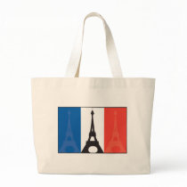 French Flag and Eiffel Tower Bag