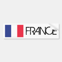 French Flag Bumper Stickers