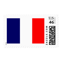 French Flag Design - OUI ! Postage Stamps