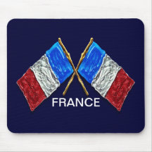 French Flag - Flag of France Mouse Pad