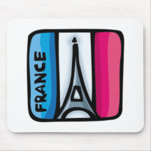 French Flag - France Mousepads