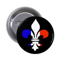French Fleur de lis  Button buttons
