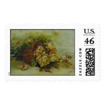 French floral basket postage