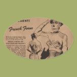 French Form Oval Sticker