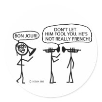 French French Horn Stickers