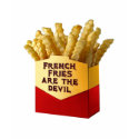 French Fries Are The Devil t-shirt by teebag French Fries Are The Devil t-shirt