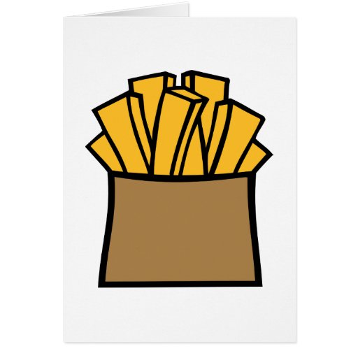 French fries card