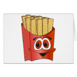 French Fries Cartoon Greeting Card