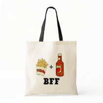 French fries & Ketchup BFF bags by tshirtfun French fries & Ketchup BFF bags