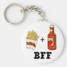 French fries & Ketchup BFF Key Chain