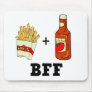 French fries & Ketchup BFF Mouse Mat