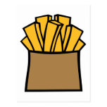 French fries post card