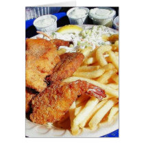 French Fries Shrimp Crab Cakes Fish Tartar cards