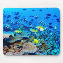 French Frigate Shoals reef with fish. mousepads by inquester French Frigate Shoals reef with fish. mousepads